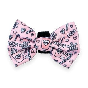 Bow Tie - Candy Cane - Pink