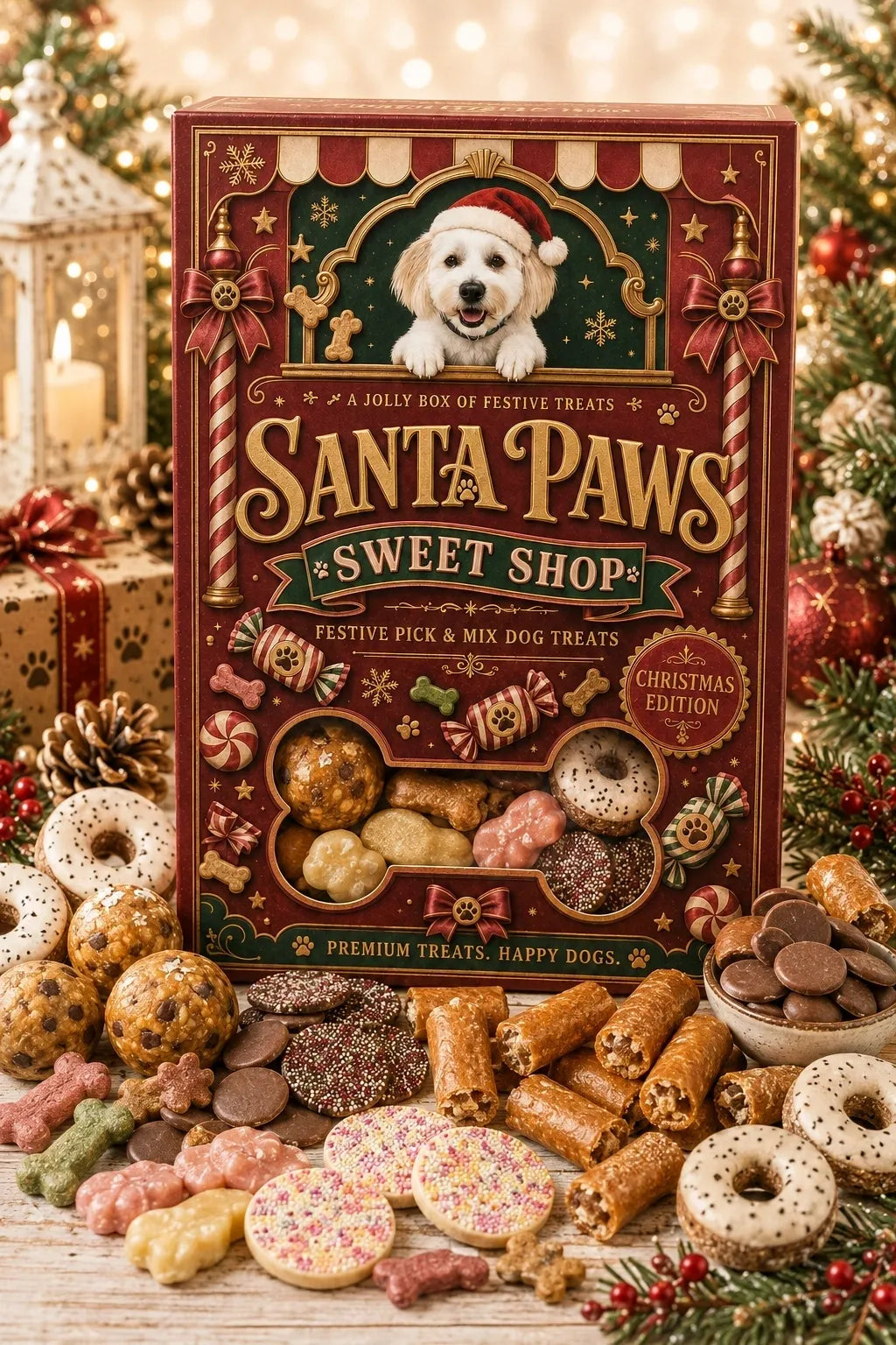 Sweet Shop Santa Paws Box