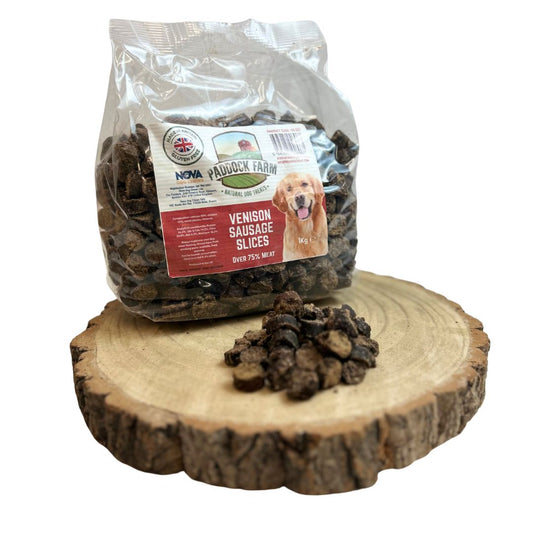 Venison sausage slices - 1kg