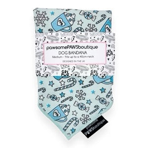 Tie on Bandana - Candy Cane - Mint