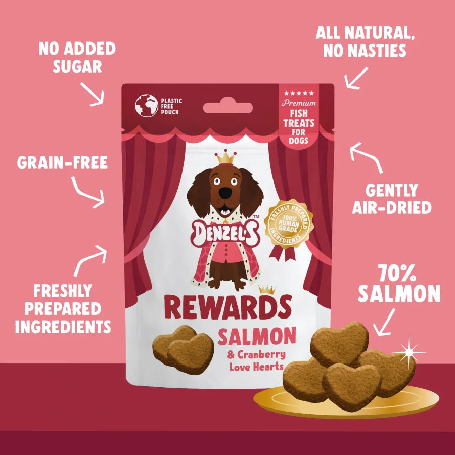 Denzel’s Salmon & Cranberry Love Heart Rewards